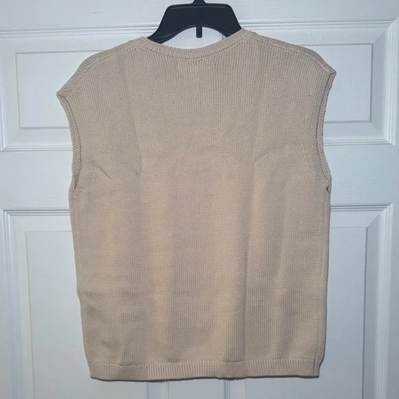 Banana Republic Light Tan Scoop Neck Pullover Knit Sweater Top - Picture 7 of 7